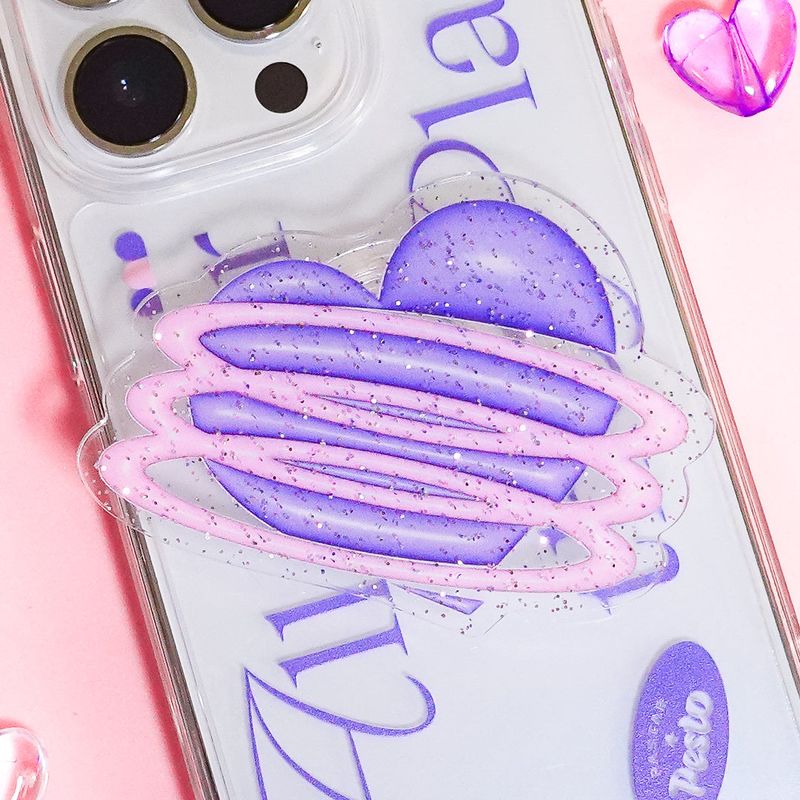 Pastar Pesto（パスターぺスト）の「【MADE】Heart Glitter Smart Tok / Pesto 4.（Smartphone Accessories）」