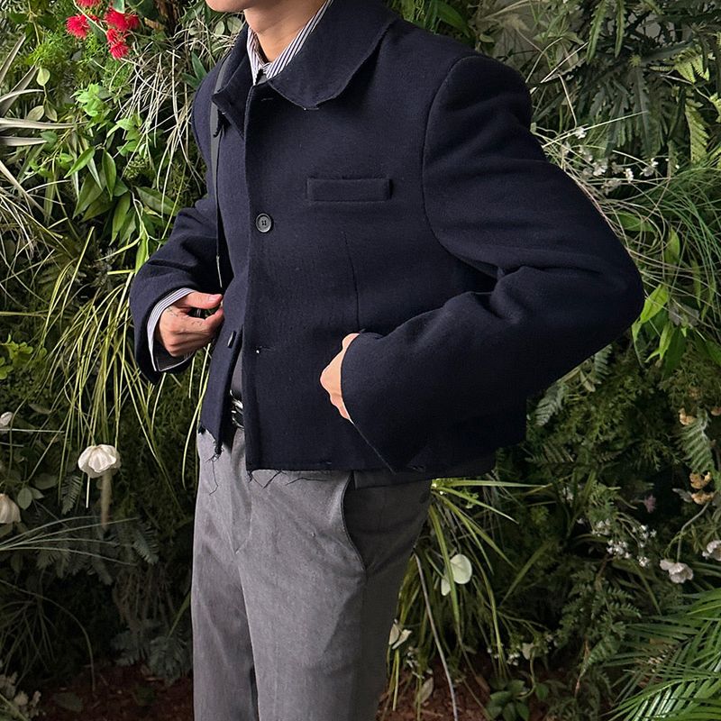 3 TAP Wool 50 Cut Off Crop Jacket (2color)