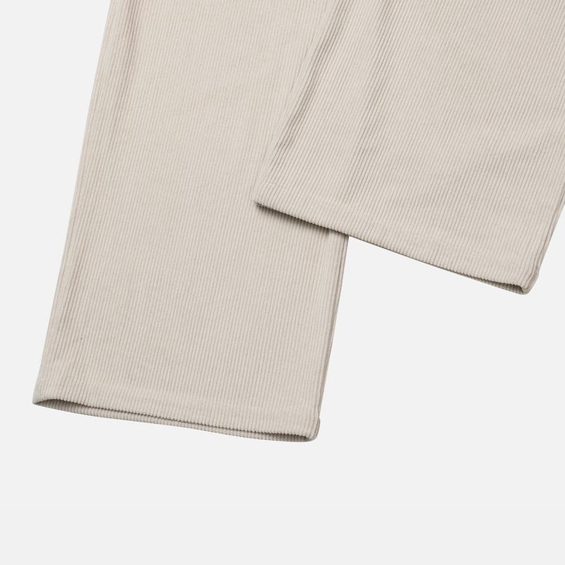 Twill Basic Golden Wide Pants 7C