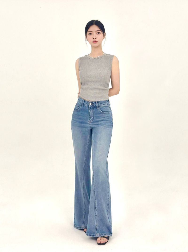 3RD REORDER PANEL FLARE JEANS code 25100