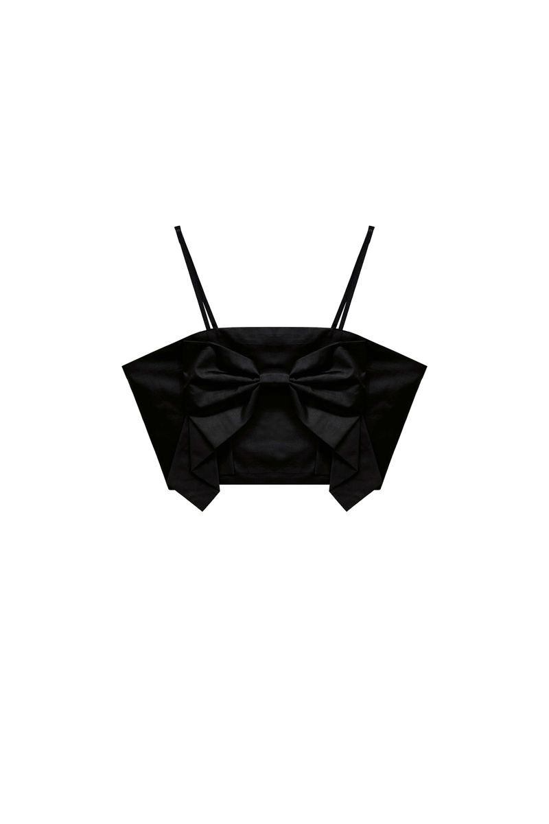 ARI RIBBON BUSTIER / BLACK
