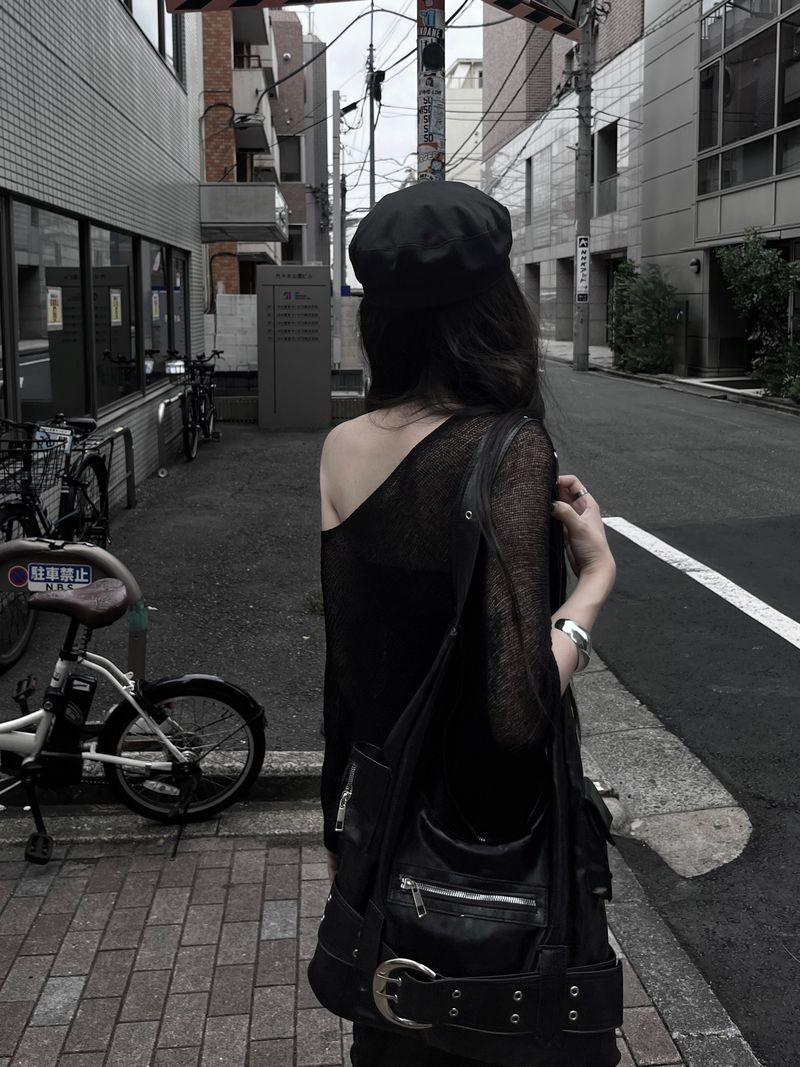 y2k belt motor shoulder bag