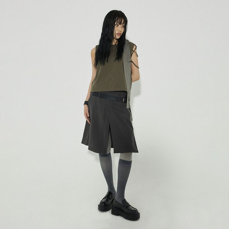 PROPELLER SKIRT: CHARCOAL