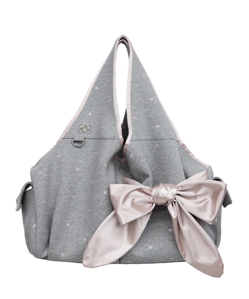 Bow Shoulder Bag (Pink Star)