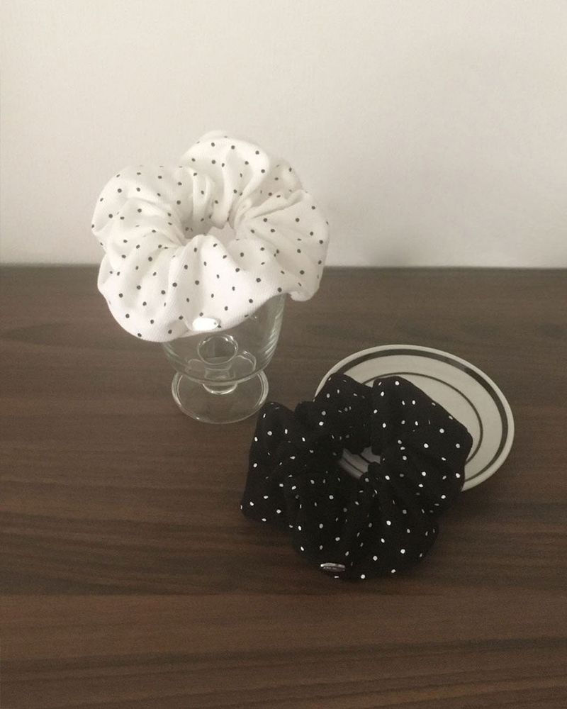 BEIDELLI（ベイデリー）の「[MADE] トイアンドドットパターンシュシュ（ヘアアクセサリー）」