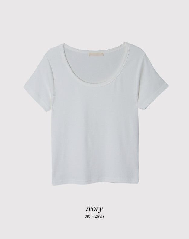 Soft Modal Basic Short Sleeve T-shirt (6color)