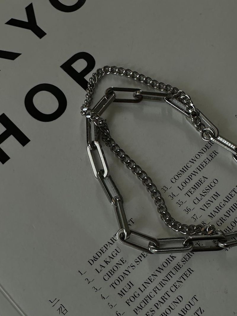 ASCLO Double Chain Bracelet