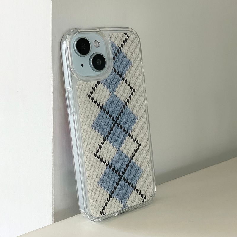 CLASSIC ARGYLE HARD JELL CASE_WHITE