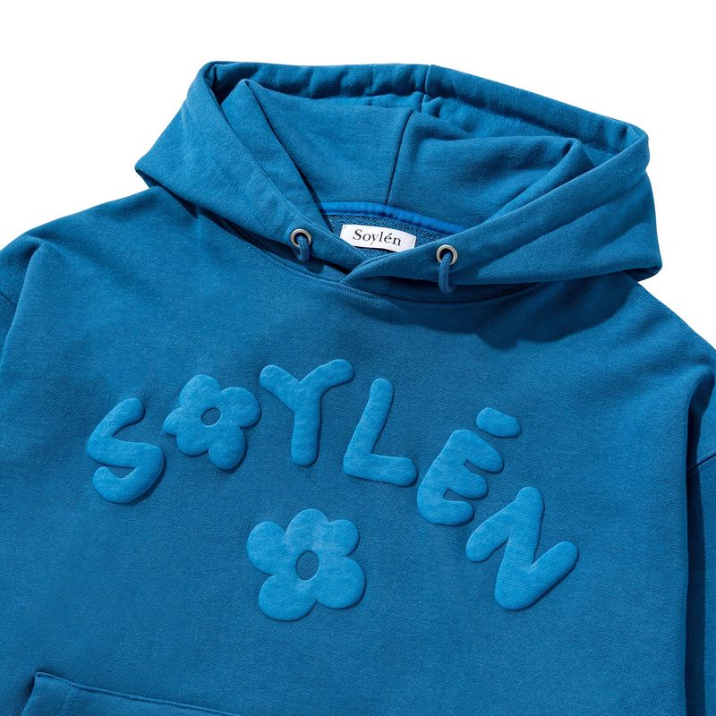 FLOWER LOGO HOODIE (BLUE)