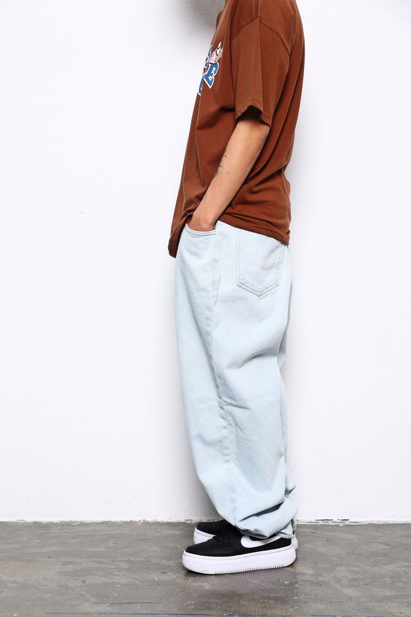 MBSRCOPT103 MID90 BAGGY DENIM PANTS ICEBLUE