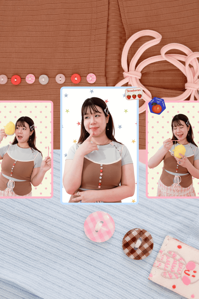 RedBean（レッドビーン）の「Double Scoop Camisole (Brown)（Tops）」