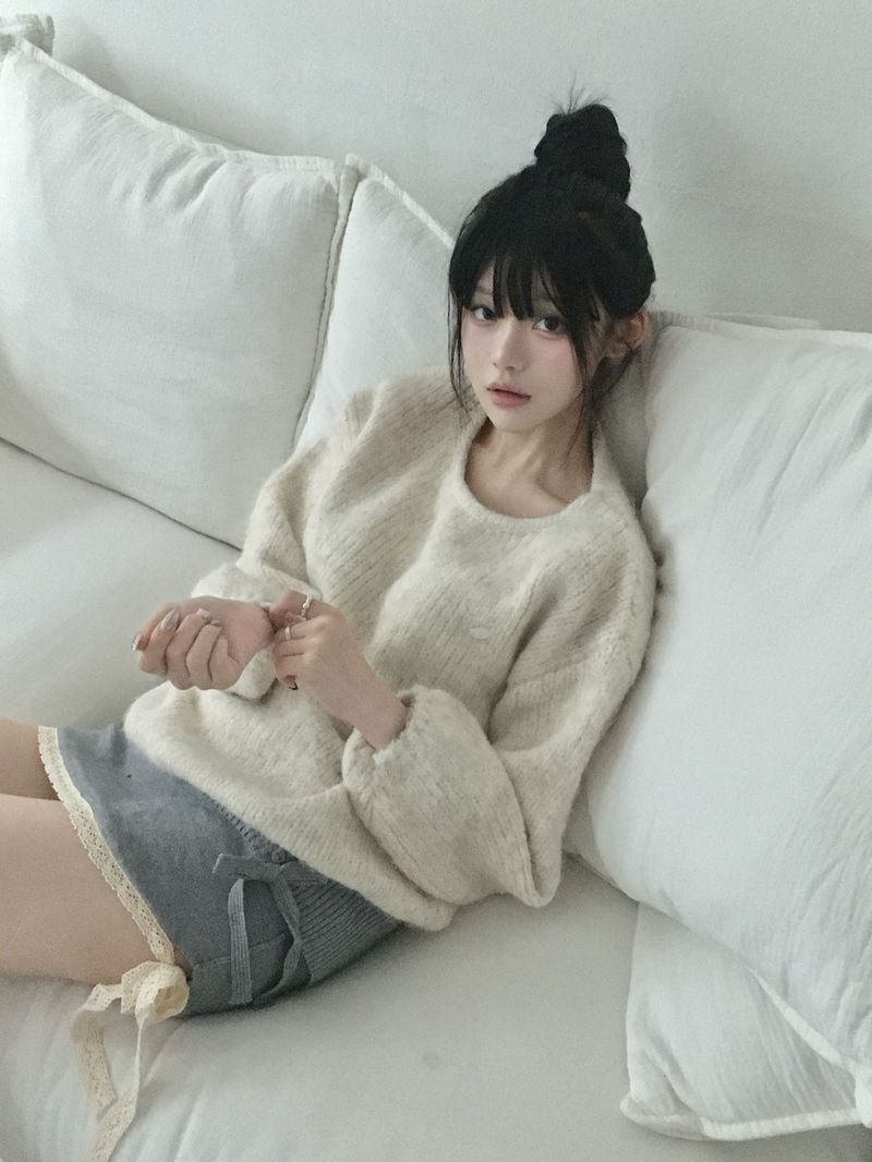 Angora Knit Sweater