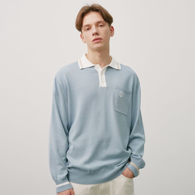 Line Collar Knit