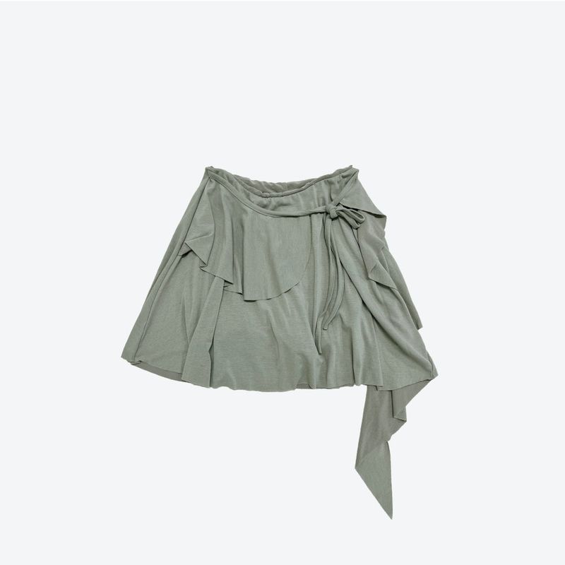 Kehi unbalanced mini skirt