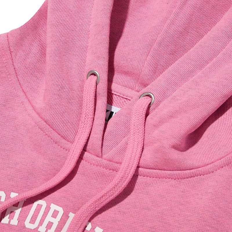 CHERRY ARCH LOGO CROP HOODIE [PINK]