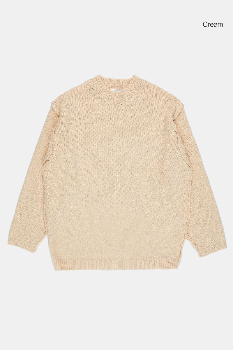 Texture wool round knit