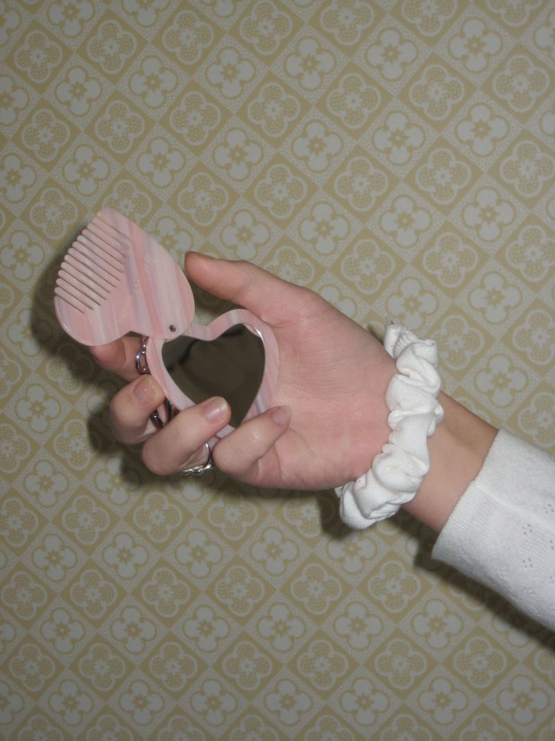 Glow Heart mirror key ring