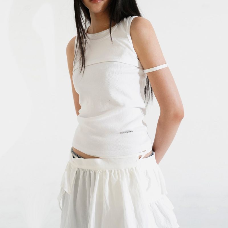 Dual Layer 2-way wrap skirt 002