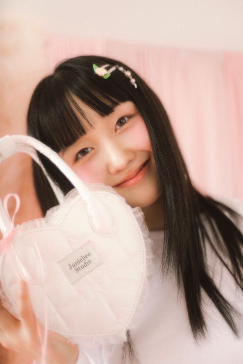 Junie Lace Heart Bag ( Ivory )