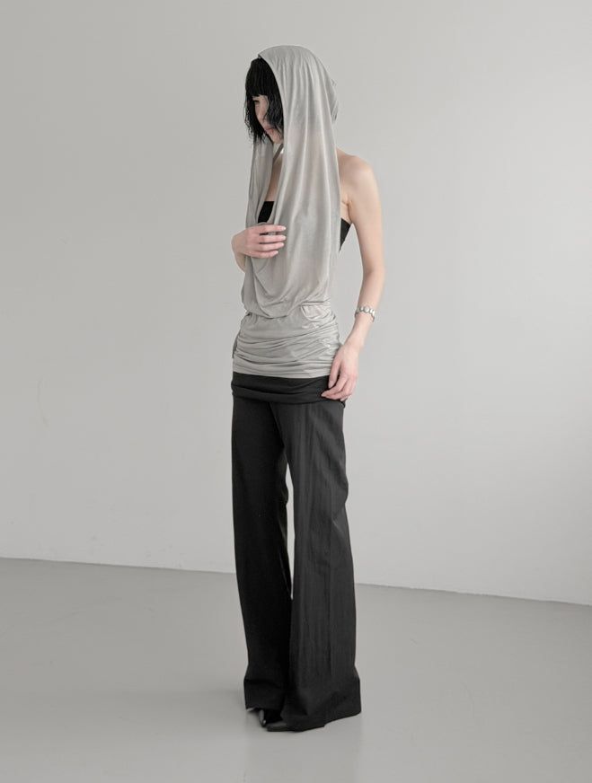 Aven Layered Shirred Skirt Pants