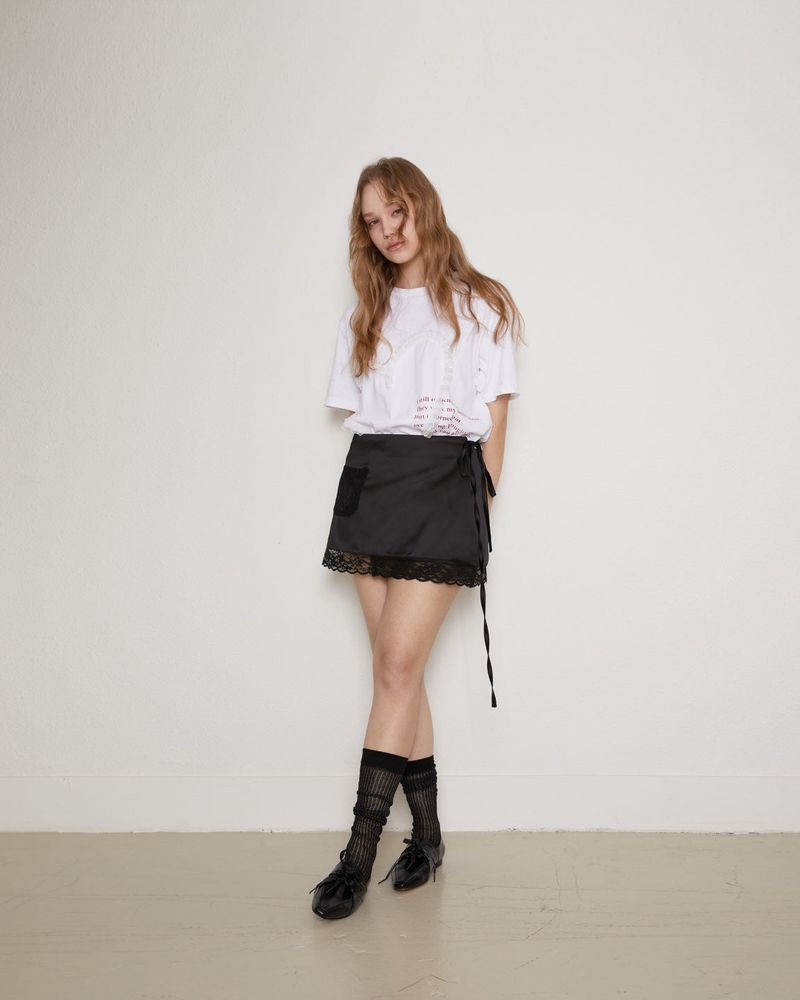 Satin strap sk / black