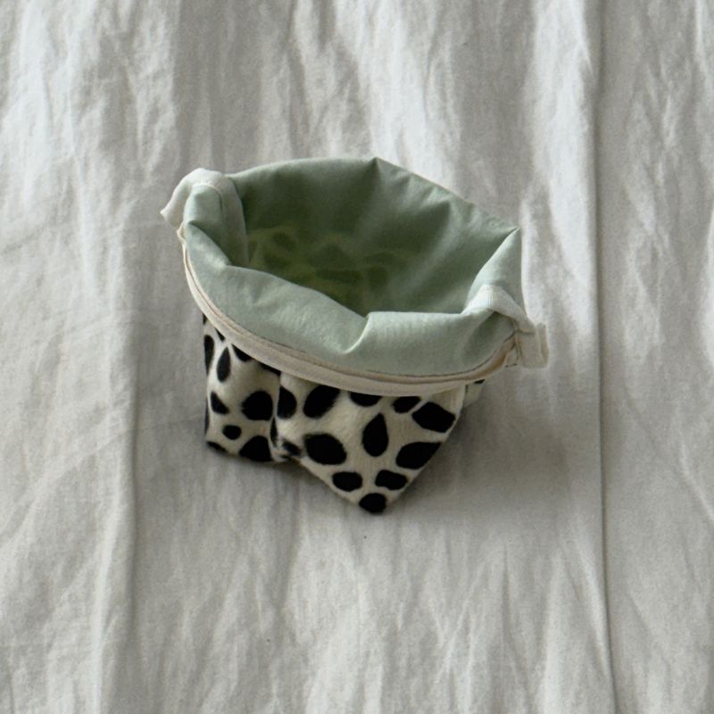 classic pouch_dalmatian ivoryblack