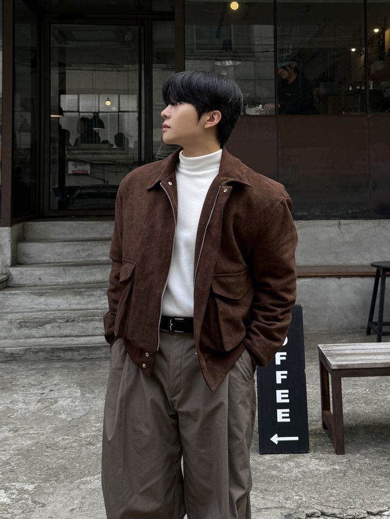 Mute suede cropped jacket