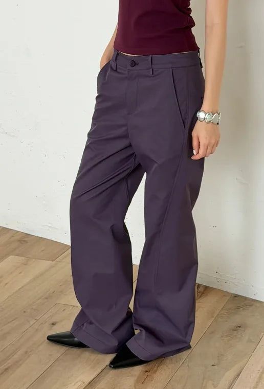 CURVED LINE BOOTCUT PANTS