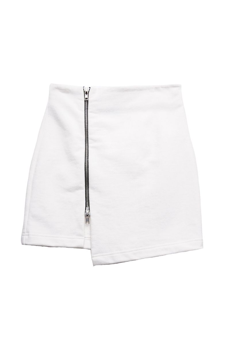 Zip Up Mini Skirt