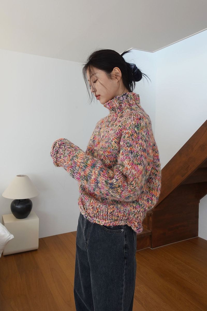 m.o.k（モク）の「CANDY handmade sweater (with beanie)（Tops）」
