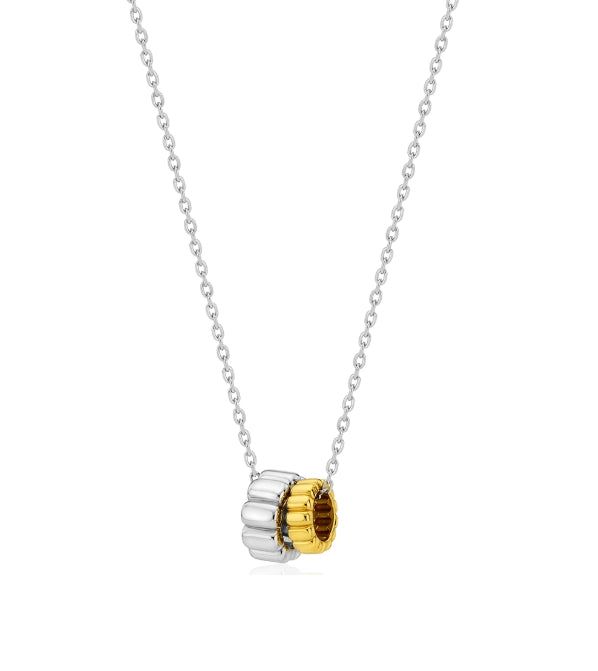 26SS★ [Premium Plating] Ice Block AB(C) Dual Link Necklace
