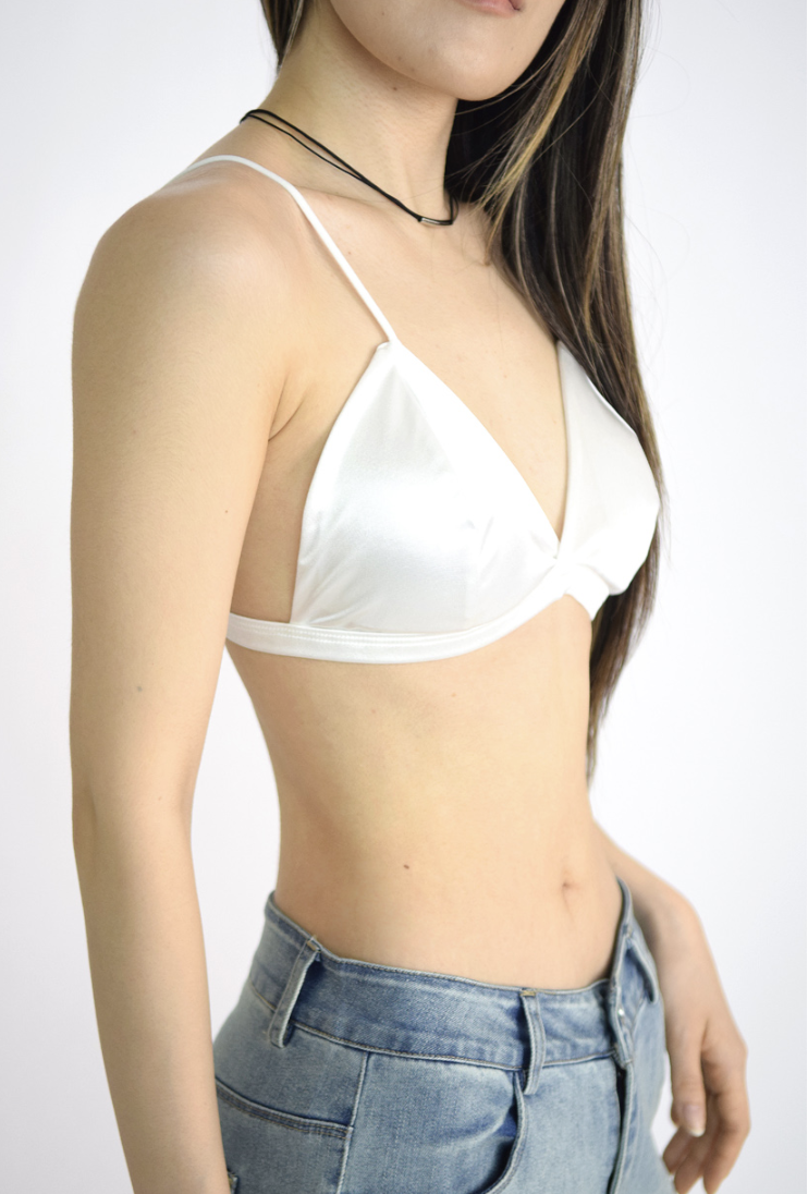 satin sense top(2color)