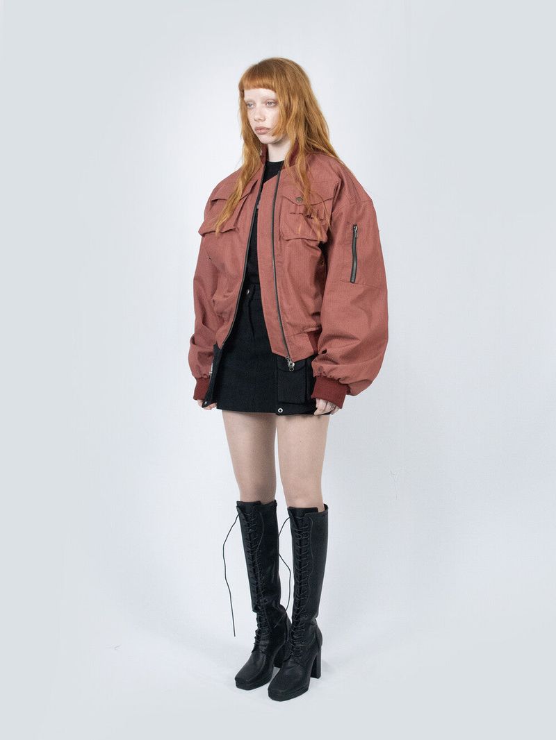 Ripstop Bomber Jacket (Red)