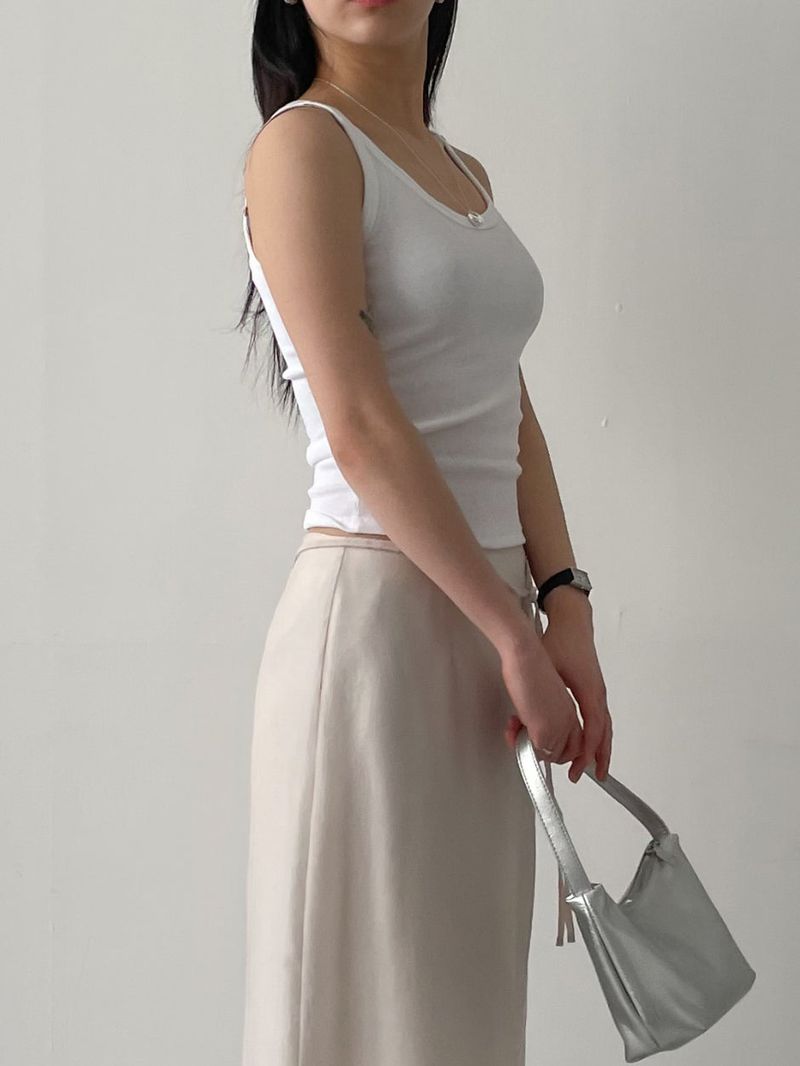 INCHANT ME(インチャントミー)の「Ribbed sleeveless top(Tops)」