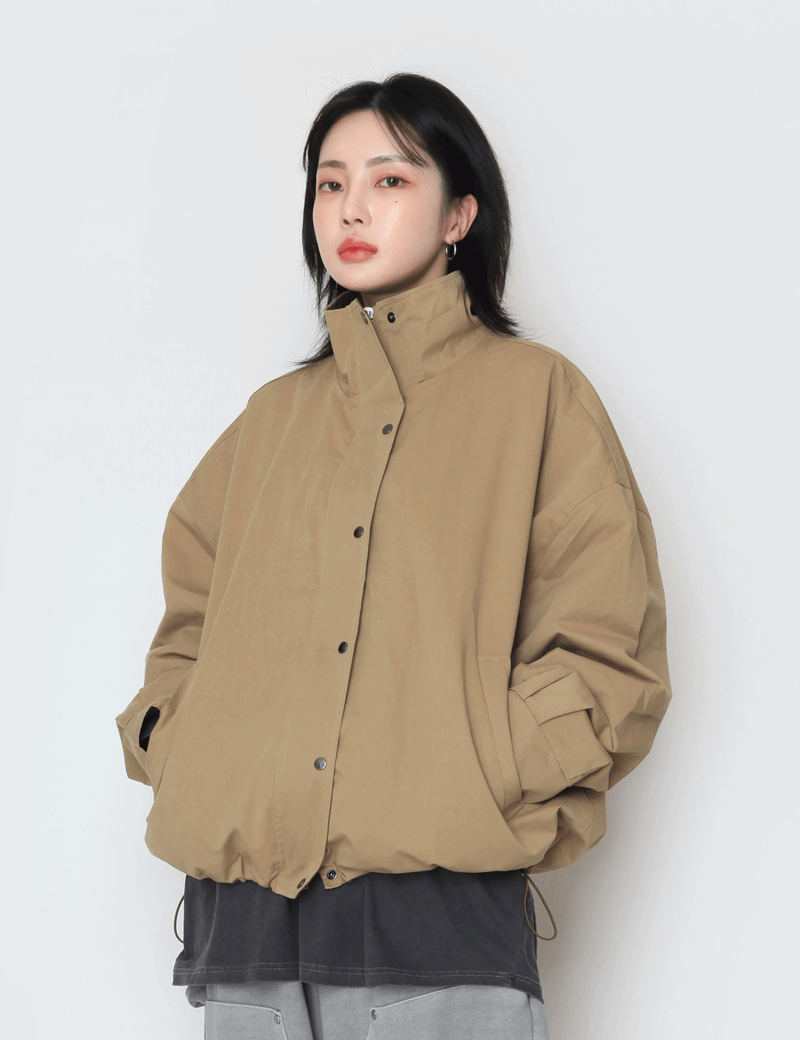 nutellike（ヌテールライク）の「Porter color high neck jacket（Jackets/Outerwear）」