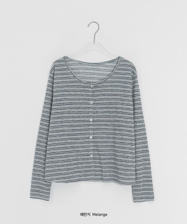 Vianne Stripe Sleeveless Cardigan Set
