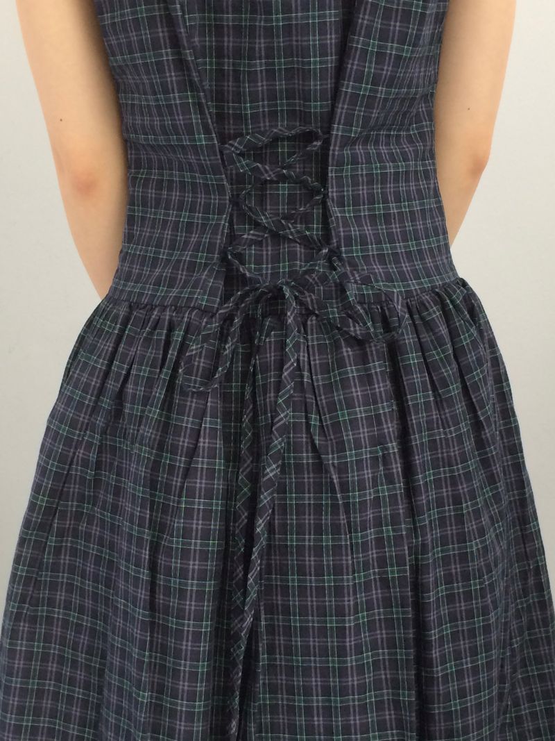 Vintage Mori Checkered Dress
