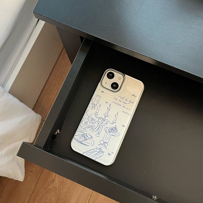 [MADE][Epoxy Silver Bumper Case] Cozy Table ⋆ Milk