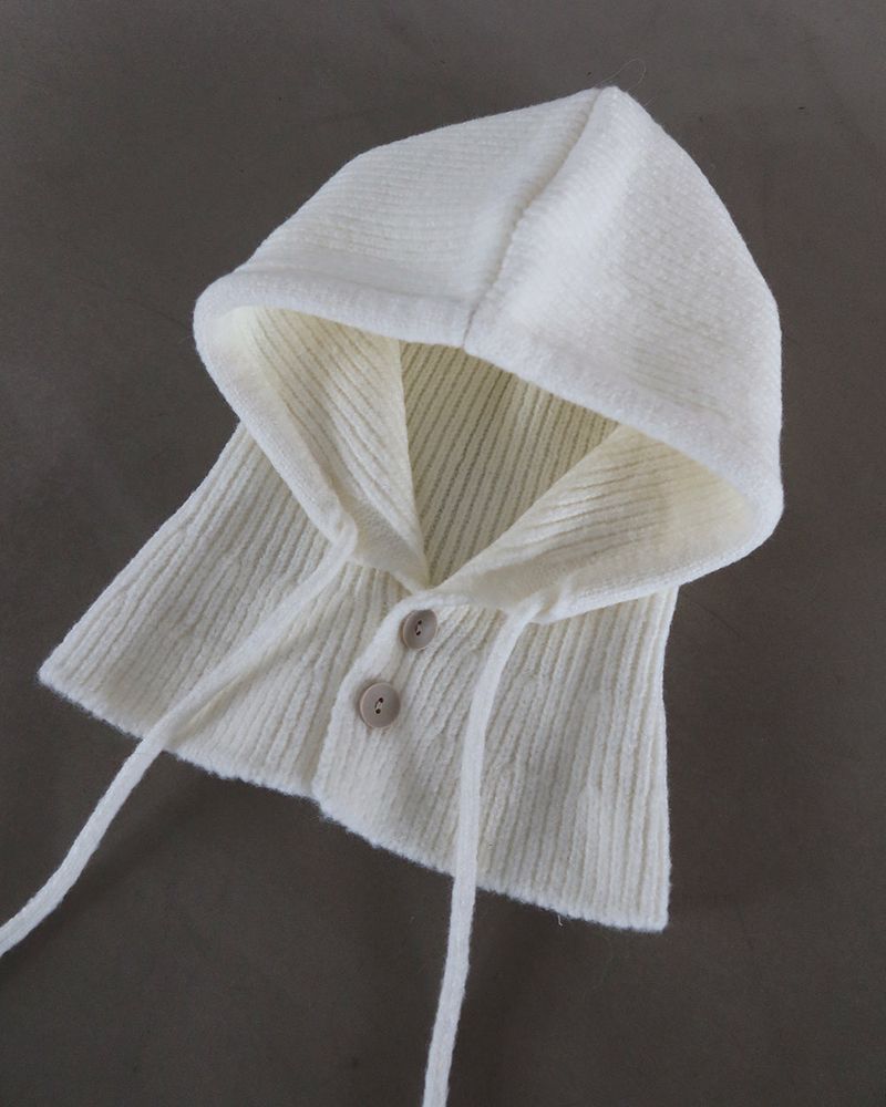 Button neck warmer hood bara clava