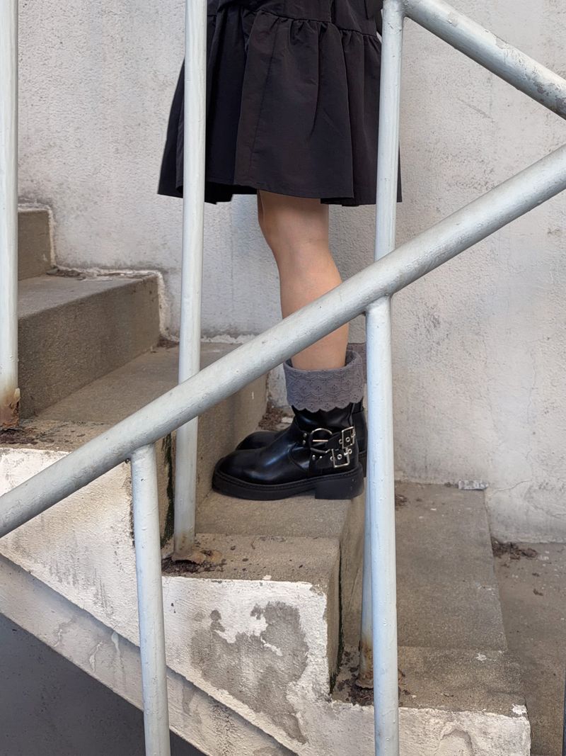 トリム レース カフ(grey)