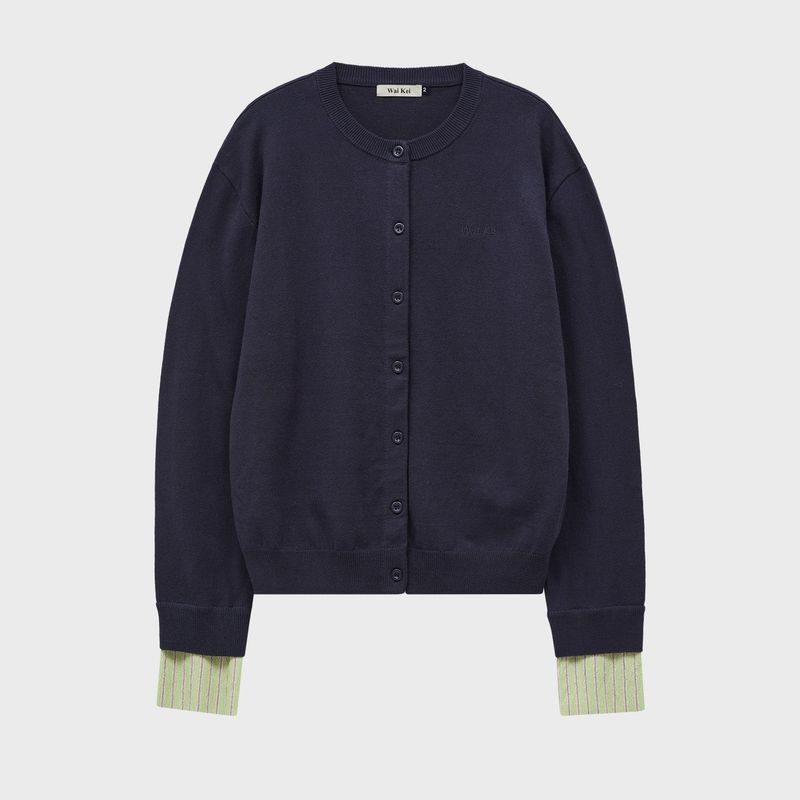 Stripe Roll Up Cardigan