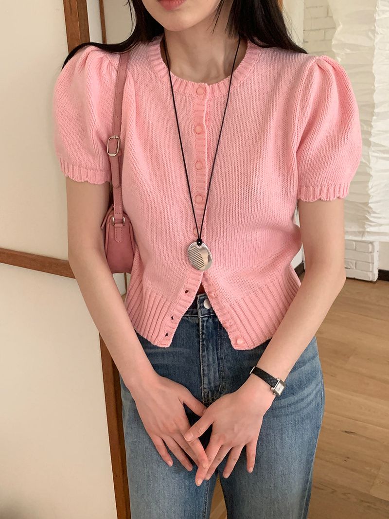 [MADE] Rendez Cashmere Puff Cardigan