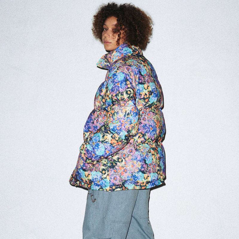 SOLARBALL FLOWER FLAME REVERSIBLE PUFFER LEMON