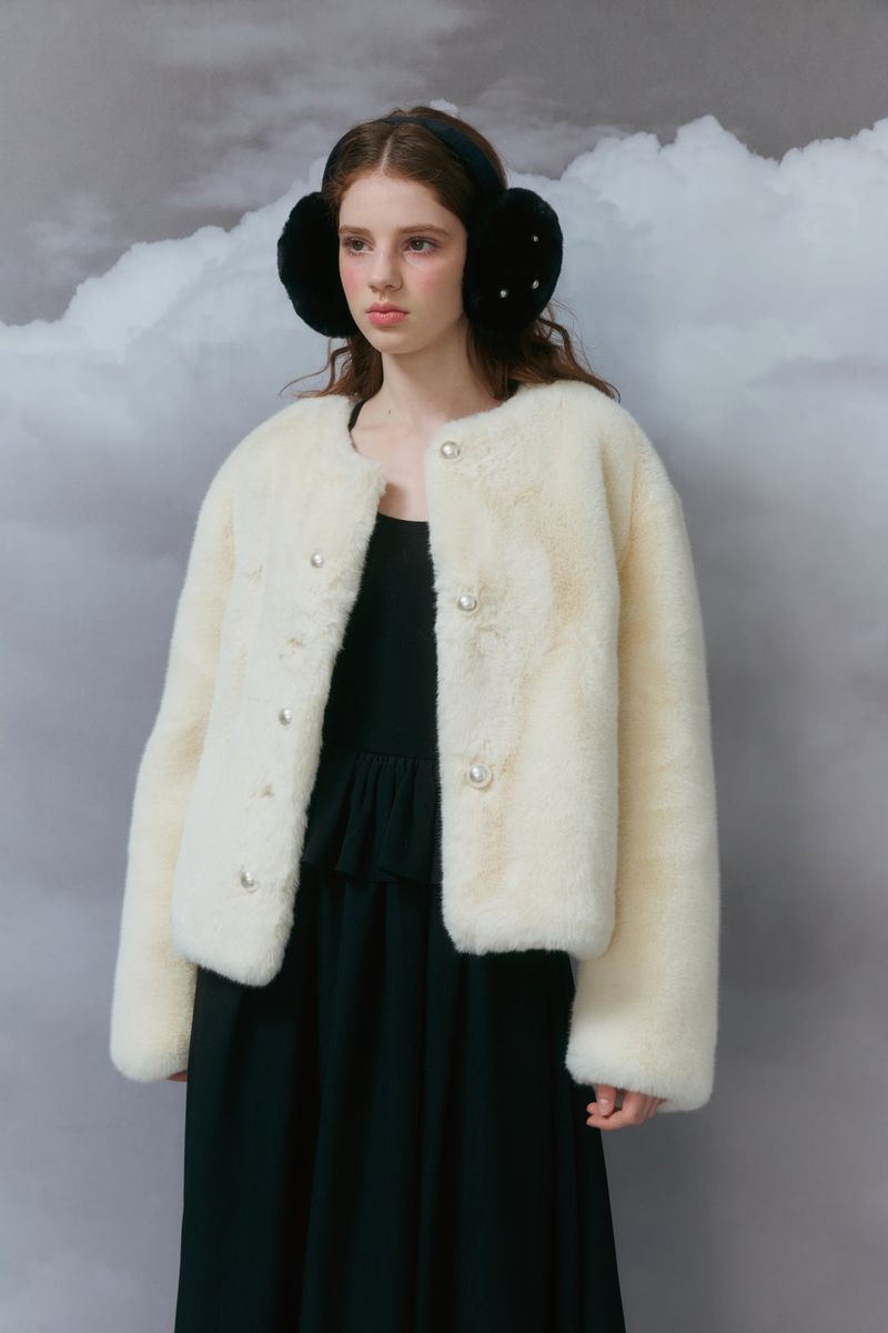 Eco fur jacket