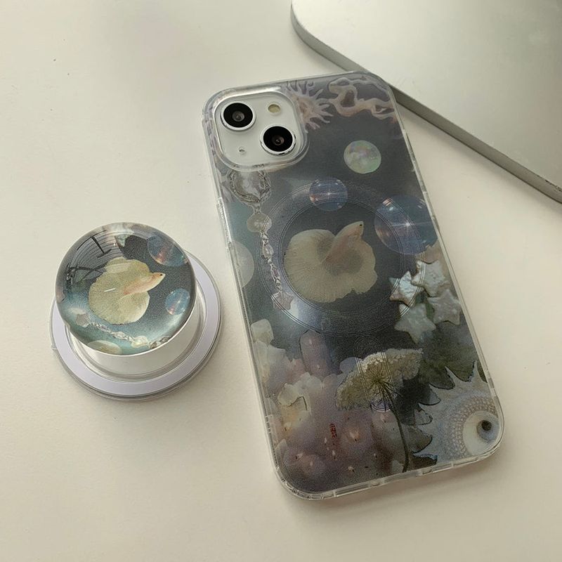 withsome（ウィズサム）の「フィッシュ - ピンキッシュマグセーフフォンケース　ビーズトックセット（スマホグッズ/小物）」