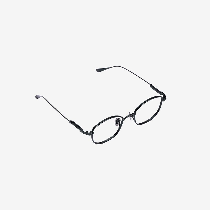 Knouun polygon titanium glasses CODE. 102. E Black N Gray