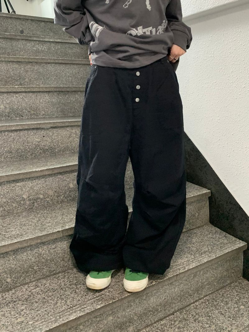 Norton Pigment Button Shirring Pants (3c)