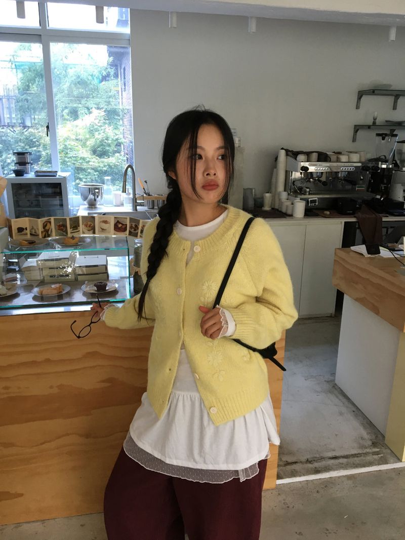DUGGY（ダギー）の「フラッフィーアップリケカーディガン (3color)（トップス）」