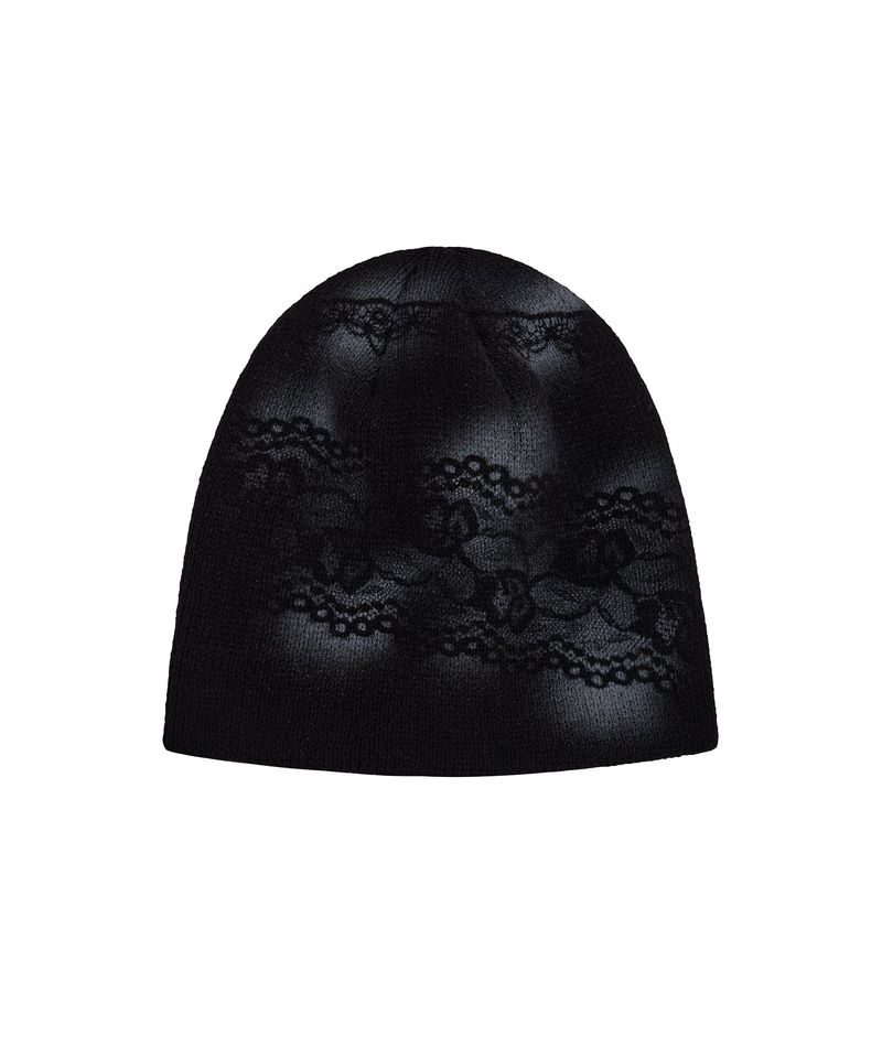 lace beanie (black)
