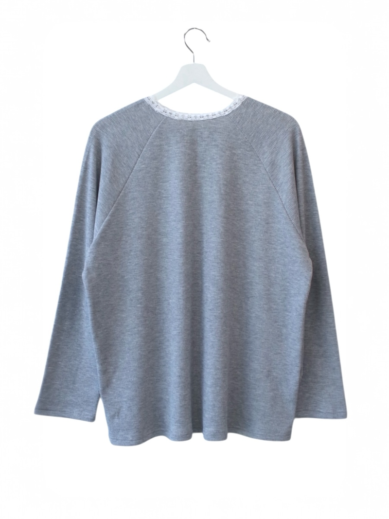 garden waffle lace T